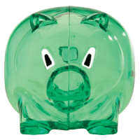 Piggy green-Clip